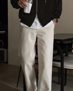 Strong Non-Fade 5Color Wide Denim Pants S~XL(28~34)